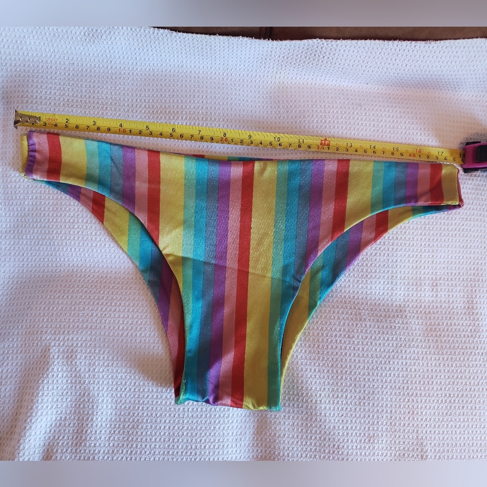 Colorful Striped Bikini Bottom